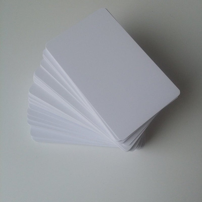 Brainstorm ID Inkjet PVC Cards (50 Pack) - Thin (20 Mil) Inkjet Printable ID Cards - Enhanced Ink Receptive Coating - Waterproof & Double Sided Printing - Works with Epson & Canon Inkjet Printers - Image 1